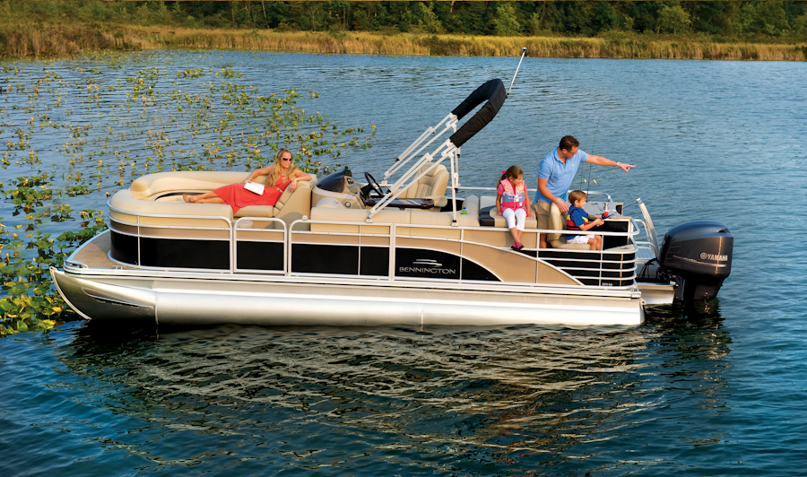 Pontoon on calm waters